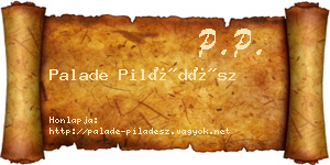 Palade Piládész névjegykártya